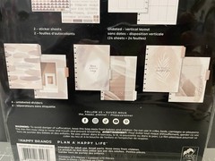 Happy Planner 6 Month Undated Vertical Extension “Leave Your Mark” Neutral 473pc