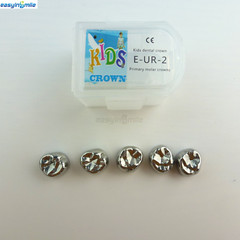 Dental Kids Crown Stainless Steel Crown Primary Molar Pediatric EASYINSMILE 5Pcs