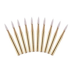AZDENT 10 Pcs Dental Carbide Trimming & Finishing Burs FG/7406/7408/7901/7902