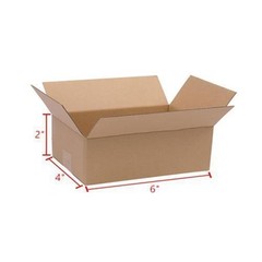 100 Pcs Box 6″x4″x2″ Cardboard Packing Mailer Shipping Boxes Corrugated Carton