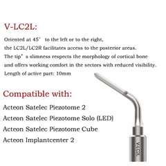 Ultrasonic Piezo Surgery Extraction Tips Kit Satelec Acteon Piezotome 2 Cube