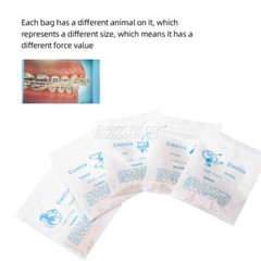 AZDENT Bandas Elásticas Ortodoncia Látex Elásticos Dental Elastics Rubber Bands