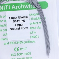 1×Dental Orthodontic Super Elastic Niti Rectangular Arch Wire Natural 14×25Upper