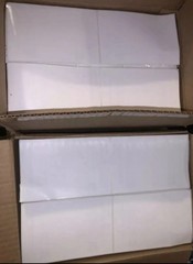 6000 Blank 4 x 6 Direct Thermal Fanfold Peel & Stick UPS Shipping Labels Bulk