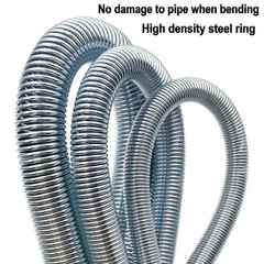 5pcs ≈21cm Spring Bending Tube Pipe Bender 1/4″ 5/16″ 3/8″ 1/2″ 5/8″ Silver Set