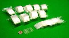 1×1 Mini Bags Clear Recloseable 2mil Poly 1″ x 1″ Baggies 1000 Pcs