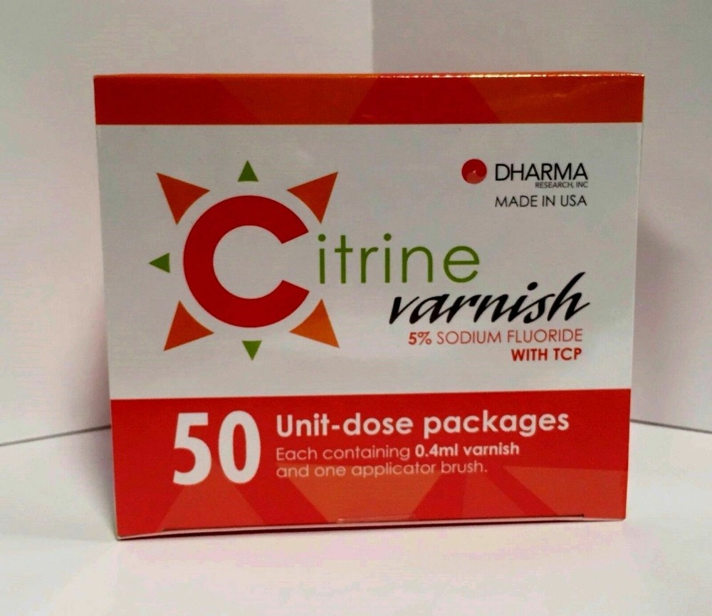 CITRINE VARNISH 5 % SPEARMINT with TCP 200 Unit-Dose Pack DHARMA Research USA