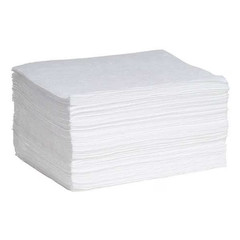 Absorbent Pads Oil Only 15×19 Inch Marine Spill Cleanup 100 Pack Polypropylene