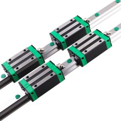 2X HGR15 HGR20 Linear Guide Rail + 4x HGH15CA HGH20CA Block CNC 3D Printer DIY