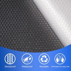 12 Inch x 36ft – 2 Pack Small Thin Bubble Cushioning Wrap for Extra Protection P
