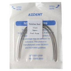 Los alambres de ortodoncia dental rectangular oval arco de acero inoxidable