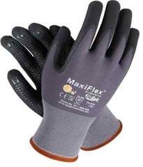 6 PR 34-844 MaxiFlex Nitrile Grip Foam Dotted Palm Coated PROTECTIVE WORK GLOVES