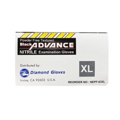 Advance Nitrile Examination Gloves 6-mil, Black – 1000 Pieces (S/M/L/XL/XXL)