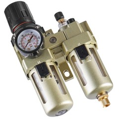 VEVOR Air Compressor Filter Regulator Lubricator 3/8″ NPT Semi-Auto 145PSI Max