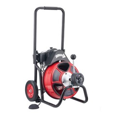 VEVOR Drain Cleaner Machine Electric Drain Auger 100FT x 1/2 In Auto Feed