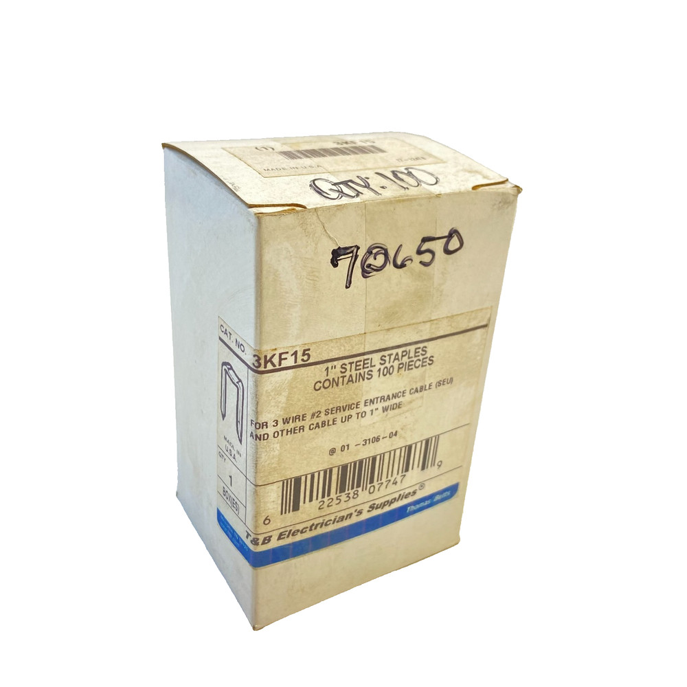 THOMAS & BETTS 3KF15 Staple 1” (BOX OF 100 PCS.)