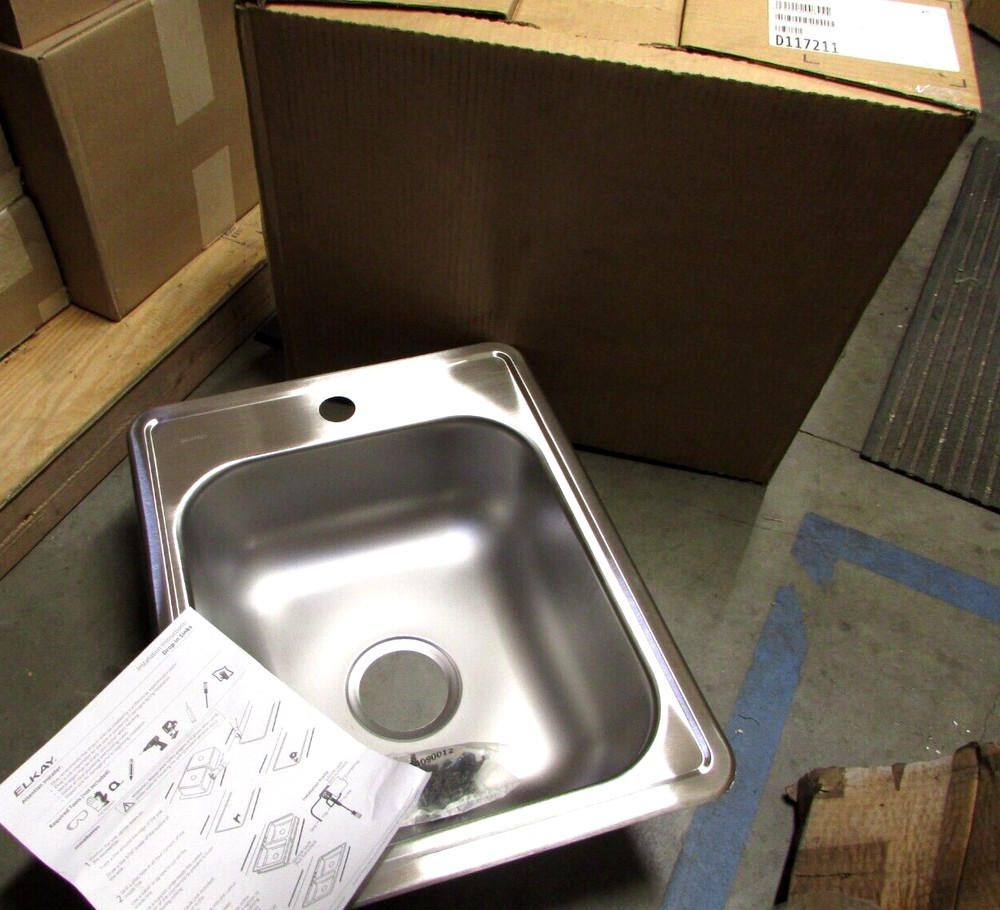Dayton D117211 – 17″x21-1/4″ x 6-1/2″ 1-Hole 1-Bowl Stainless Steel Kitchen Sink