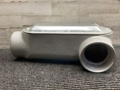 NOS SCI 3″ LL Conduit Condulet Body Fitting w/ Gasket, 2-1/2″ to 3″ Cover