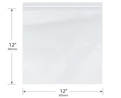 300-12×12 Zippier Bags 2mil Clear 12×12 Reclosable 2 Mil Zip Seal Lock