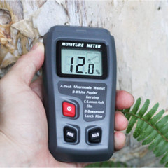 LCD Wood Moisture Tester Meter Detector Firewood Paper Cardboard
