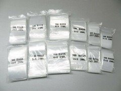 1,200pc Reclosable 2MIL Clear Bags 6 Sizes Assortment Set 200 of Each Baggies
