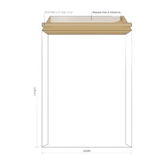 25 – 6×8 White Rigid Stay Flats Self-Seal Cardboard Envelope Mailers 6″x8″