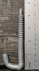 (Box of 100) PPC 40-43007 Galvanized Steel J Drive Hook 7/16″ x 4-3/4″ FREE SHIP