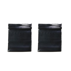 100 Flat Black Poly QuickQlick™ Bags Repacking Pouches 4x5cm (1.5×1.9″)