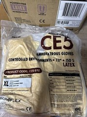 Microflex CE5-512-XL Ambidextrous Latex Gloves 12″ ISO5 size XL Extra large