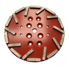 10″ Concrete Diamond Grinding Disc Plate Edco, Husqvarna, #25/30 Grit, 1 Pack