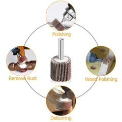 10Pcs 60 Grits Drill Flap Wheel Sander 1x1x1/4″ Flapper Sanding Grinding HOT