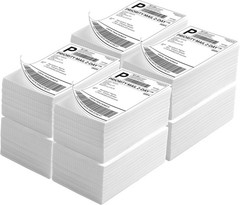 Fanfold 4 x 6 Direct Thermal Labels White Perforated Shipping Labels，Perforated
