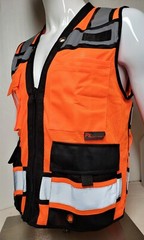 Surveyor Two Tone Safety Vest ANSI/ ISEA 107-2015 Approved (XSmall to 5XL)
