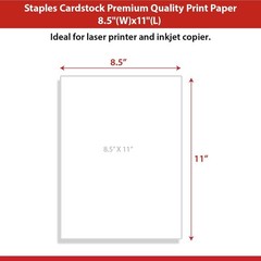 Cardstock Paper, 8.5-Inch x 11-Inch Paper Size, Matte White, 110 lbs., For Of…