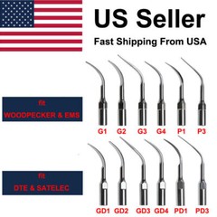 5pcs Dental Ultrasonic Piezo Scaler Tips For EMS Woodpecker & DTE SATELEC CE FDA
