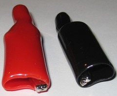 Insulated Heavy Duty Screw On Test Clips – Black and Red DMM Alligator Clips