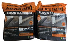 2 Packs Of Quick Dam Flood Barrier 3.5 in x 10 ft Length Flood Protection