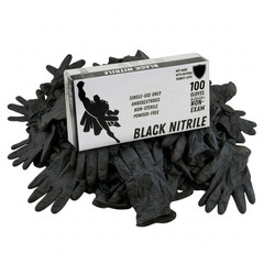 1000 Pcs, Black Nitrile Powder-Free Disposable Gloves 2XL 5 MIL Finger-Textured