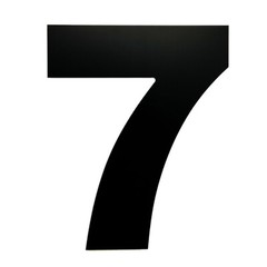 12 Inch Address Numbers For Commercial Building 3/8″ Thick Black Acrylic Bold