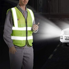 5 Pockets Mesh High Visibility Reflective Safety Vest for Men and Women Work …