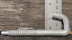 (Box of 100) PPC 40-43007 Galvanized Steel J Drive Hook 7/16″ x 4-3/4″ FREE SHIP
