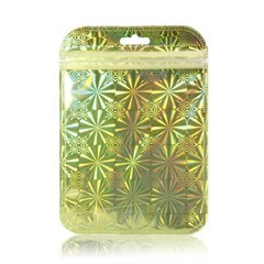 Clear Holographic Packaging Bags, Mylar Storage Pouch for Home Organization