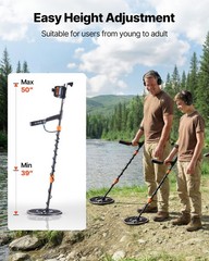 VEVOR Waterproof Metal Detector 12″ Professional Gold Detector for Adults IP68