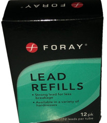 NEW FORAY Lead Refills,0.5 mm,HB Hardness. Pack Of 12 SHIPS N 24 HOURS