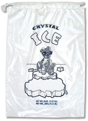 8 lb / 10 lb / 20 lb Ice Bags with Drawstring
