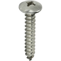 #10 Truss Head Sheet Metal Screws Self Tap Phillips Stainless Steel All Sizes
