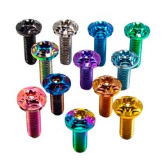 Milling flower head Titanium screw M8x15 20 25 30 35 40mm Disc brake Bolts