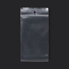 2″ x 3″ Zip Seal Reclosable 2Mil Plastic Top Lock Bags Hang Hole Jewelry 2 Mil