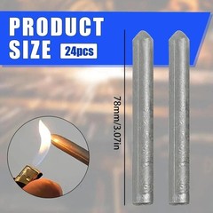 24 Pcs Low Temperature Universal Welding Rod Sticks Metal Easy Melt