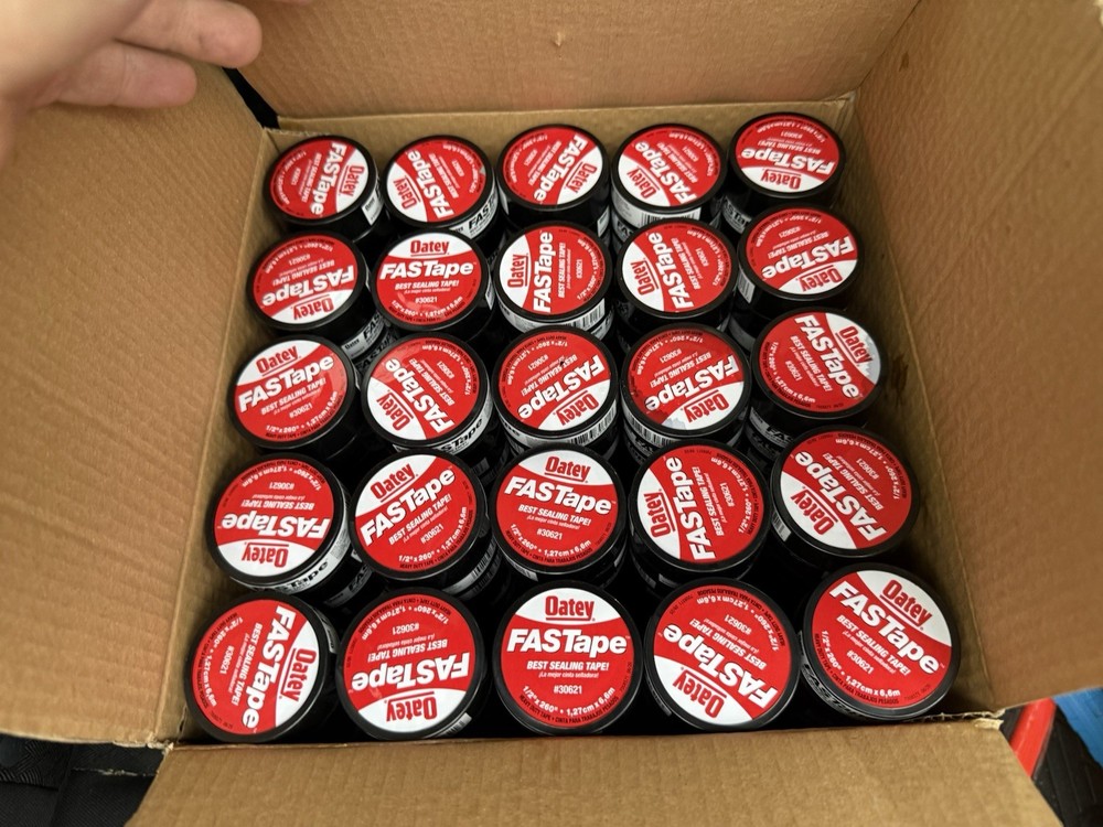 Oatey FASTape 1/2 in x 260 in Thread Sealing PTFE Tape – BOX OF 250 ROLLS
